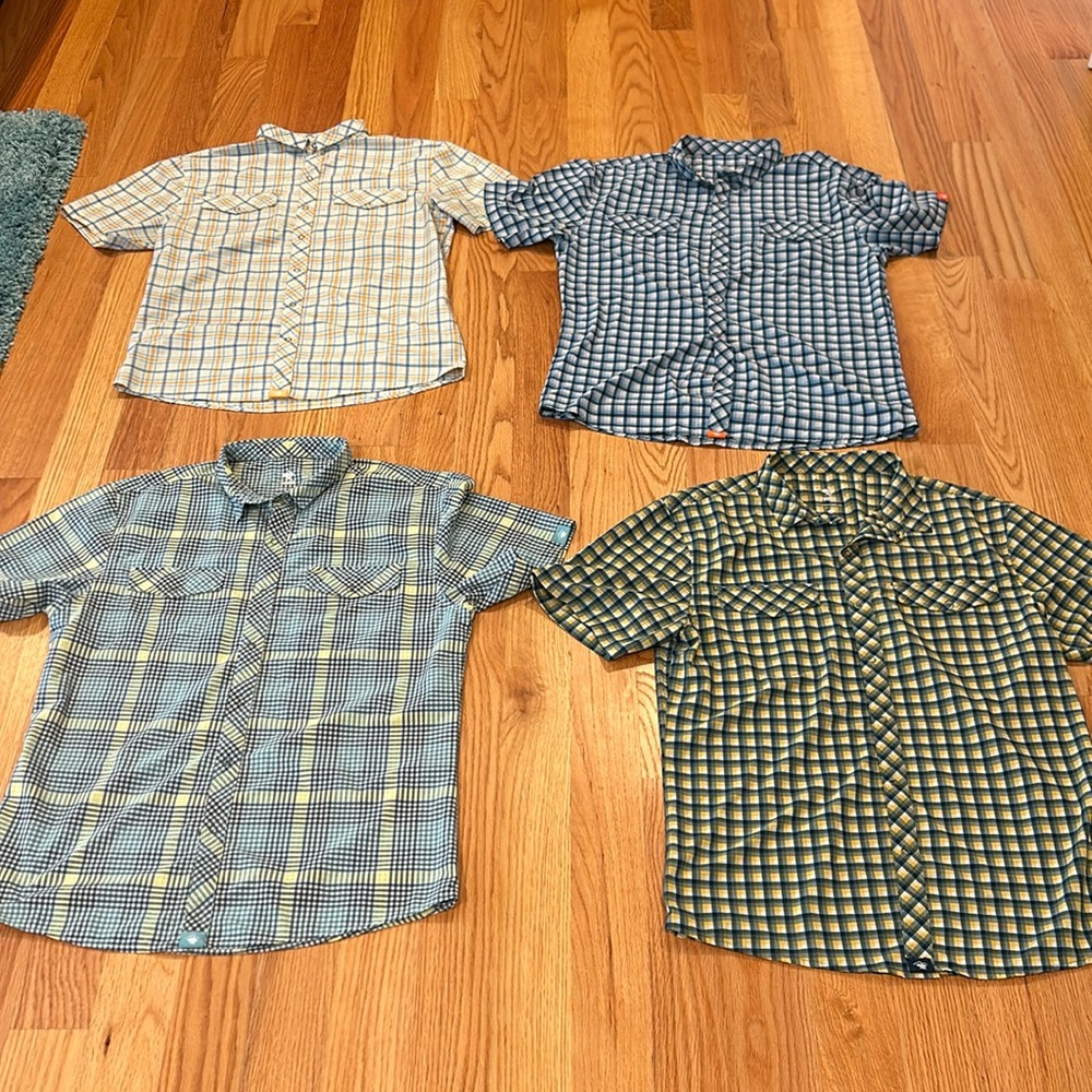 RABBIT MEN'S HIGH COUNTRY SHORT SLEEVE SHIRTS - EUC